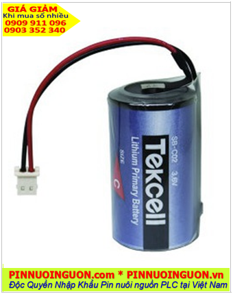 Pin SB-C02; Pin Tekcell SB-C02; Pin nuôi nguồn Tekcell SB-C02 lithium 3.6v 8500mAh _Xuất xứ Hàn Quốc